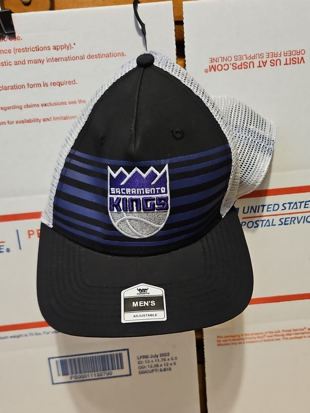 Sacramento Kings Black & Purple Mesh Trucker Cap - Men's Adjustable